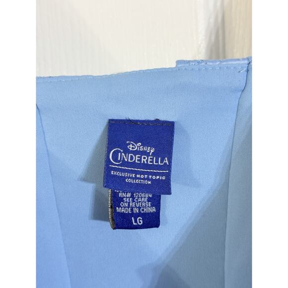 Hot Topic Disney Blue Size Large Cinderella Corset Ball Gown Costume Dress - Picture 4 of 4